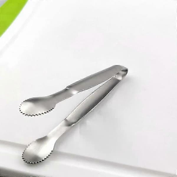 Isklypetang, serveringstang, 2 stk. rustfritt stål for is, sukker, snacks