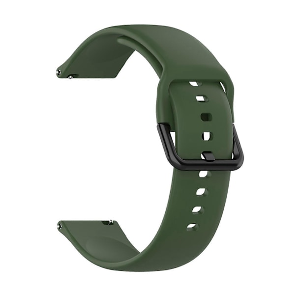 20mm Mjukt Silikon Armbandsur Armband Ersättning Kompatibel Samsung Galaxy Watch Active 2 40/44mm Army Green