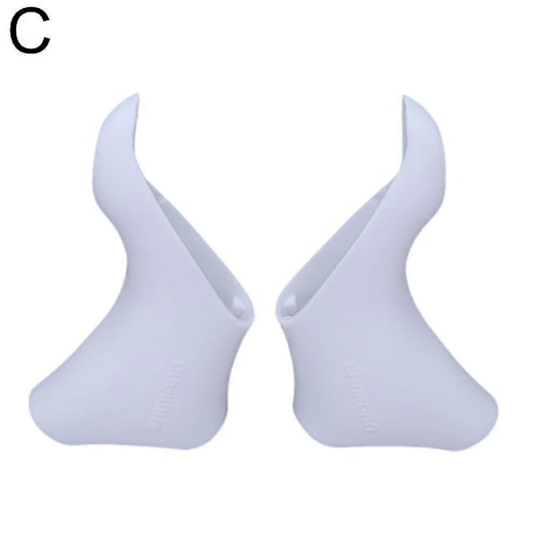 2 stk. Girskifterbremsehendelhette for landeveissykkel for ST-5600/5601/6600 White