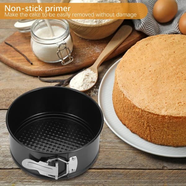 Rund kakeform - 1 stk, 15 cm, non-stick, flat bunn - Egnet for baking av kaker