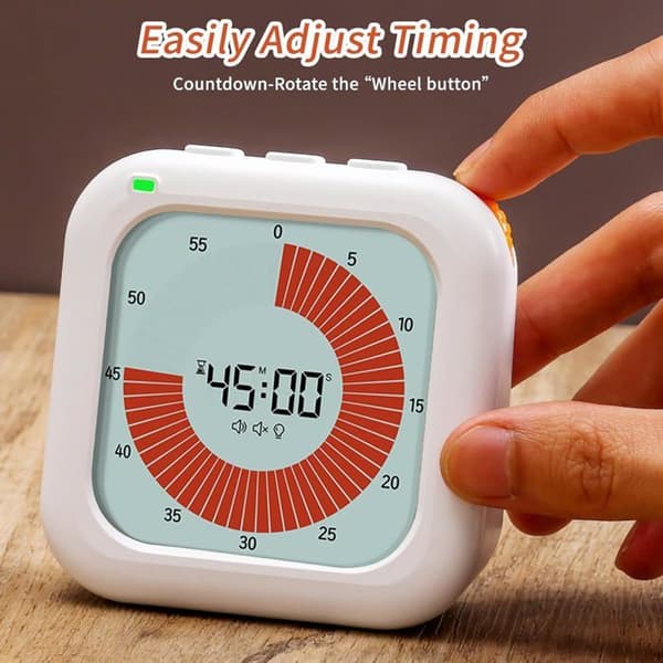 Køkkentimer, Børnetimer, 60-minutters nedtællingsvisuel timer til børn, til køkken, klasseværelse, møder