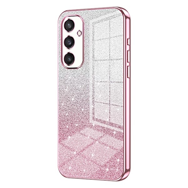 SKALO Samsung S25 Elektropläterat Glitter Skal - Rosa Rosa