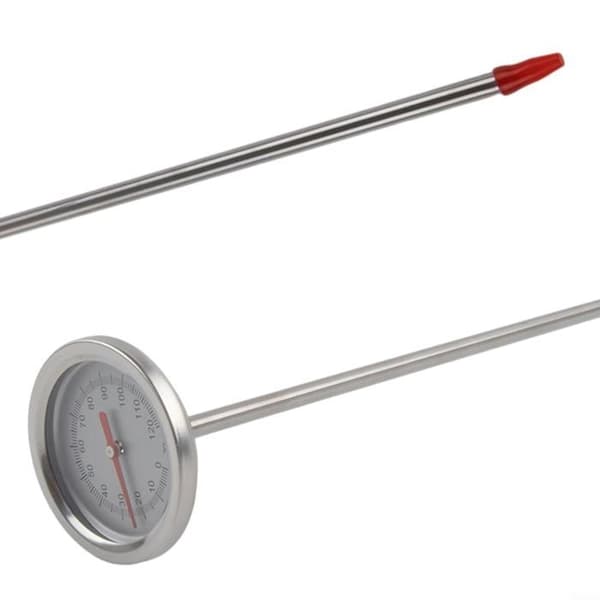 Komposttermometer med 50 cm sonde – Jordtermometer i rustfrit stål til havekompostering, (-10 °C til 100 °C)