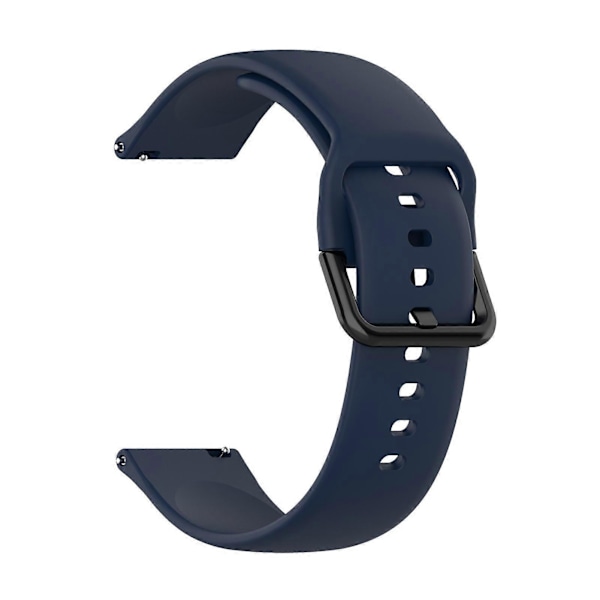 20mm Mjukt Silikon Armbandsur Armband Ersättning Kompatibel Samsung Galaxy Watch Active 2 40/44mm Midnight Blue