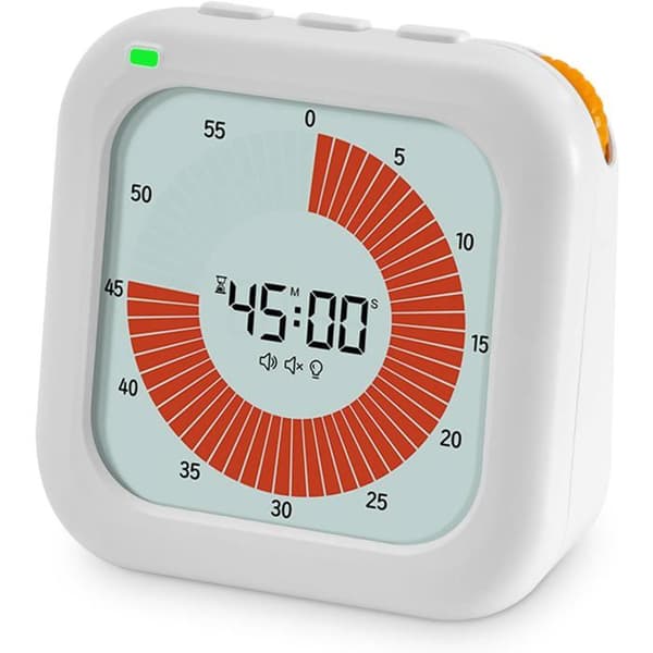 Kökstimer, barntimer, 60-minuters nedräkningsvisuell timer för barn, för kök, klassrum, möten