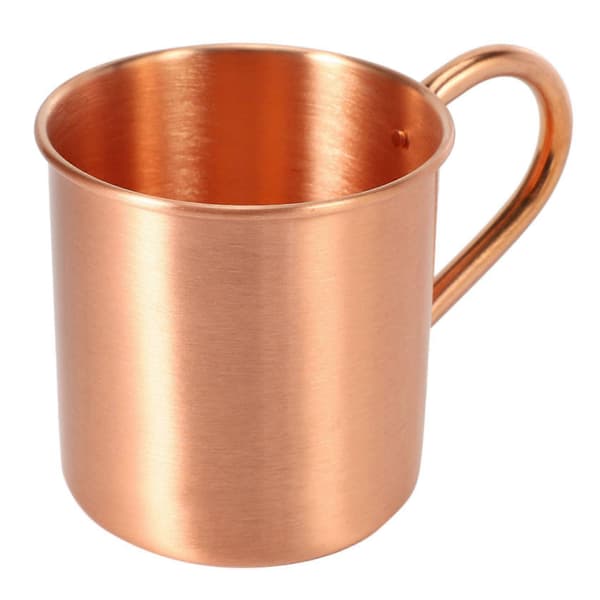 3X Ren Koppar Moscow Mule Mugg Solid Slät Utan Inre Foder för Cocktail Kaffe Öl Mjölk Vatten