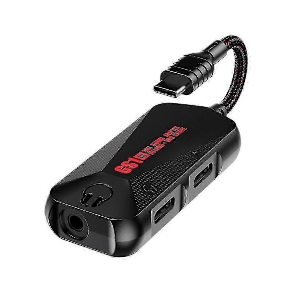 Gs1 Kyllingespil Telefon Lydkort 3 I 1 Mobiltelefon Spil Lydkort Med Oplader Adapter Usb-c Type-c Til 3.5mm Opladning