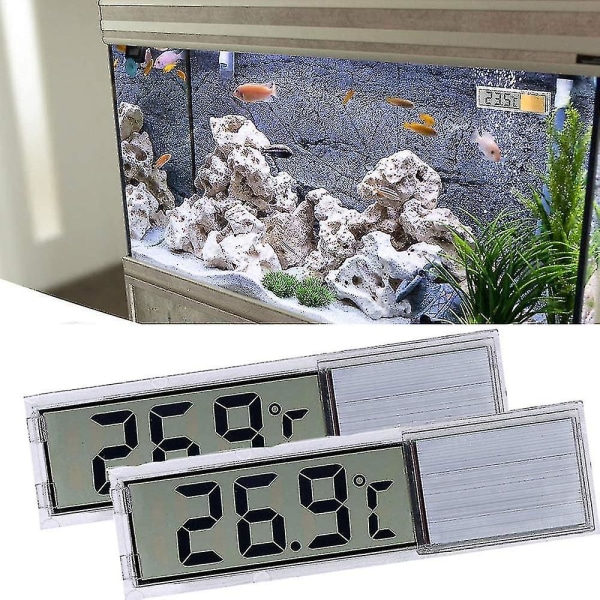Akvarium termometer 2 høy følsomhet digitale akvarium termometre To side klistremerker Nøyaktighet opp
