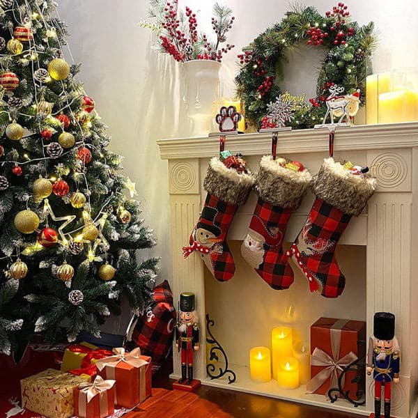 Sett med 3 julestrømper Store julestrømper Jul S