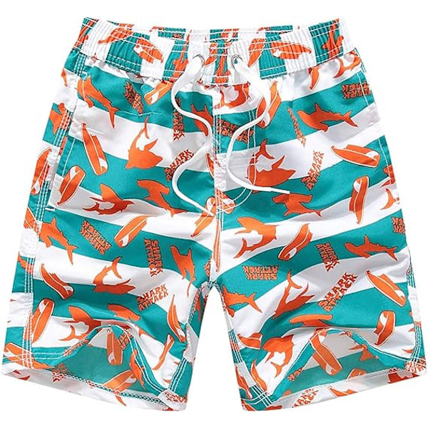 Badeshorts for voksne, menn, kvinner, gutter og jenter, badebukser, badetøy, surfebukser, boardshorts Orange 13-14 Years