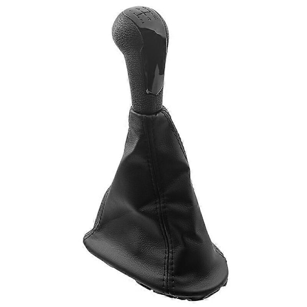 För Chevrolet Matiz Spark M300 2009 2010 2011 2012 2013 2014 2015 2016 Bil 5 Växlad Växelspak Knopp Nivå PU Läder Damask black 1 set