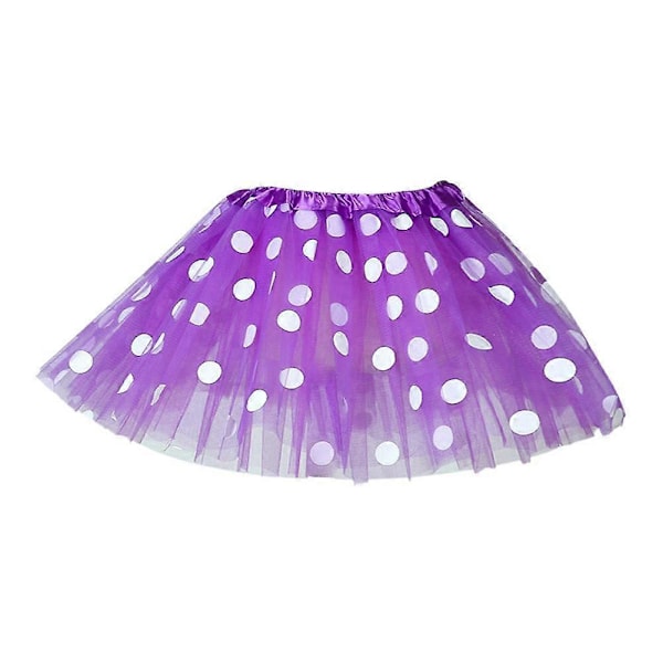 Tutu-kjol för barn Shaggy-kjol för barn Mesh-kjol Purple