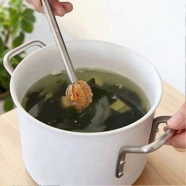 Japansk Miso Muddler Dobbelt Hoved Rustfrit Stål Målepisk Husholdnings Røreværktøj Til Suppe Sovse Dej