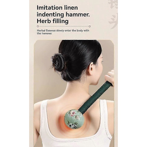 Manuel Krops Lymfedrænage Massagehammer, Malurt Massagehammer, Lymfedrænage Hammer - Yvan yellow 26cm