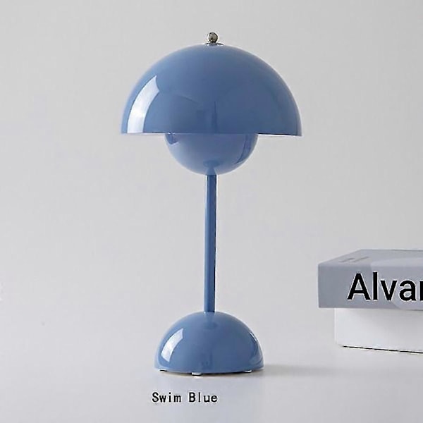 Kukkasilmu Pöytävalaisin, Häähuone, Makuuhuone, Pöytäkoriste, Valaisin, Yövalaisin (Ladattava) Swin Blue 4800mAh CCC-KC-PSE-CE