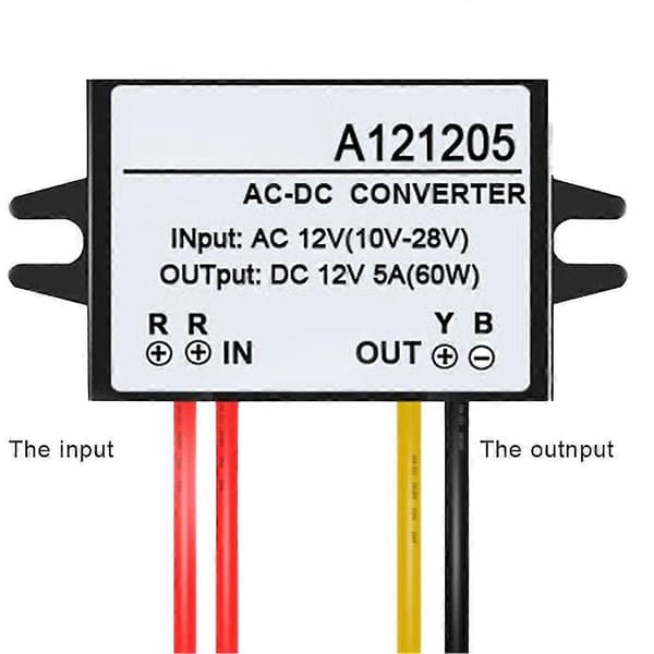 AC-DC 12V til 12V 5A 60W Konverter Nedtrappingsregulator Modul Buck Strømadapter