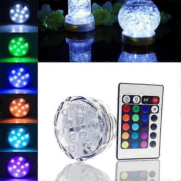 Vandtætte LED-lys, 10 LED IP68 vandtætte LED-lys