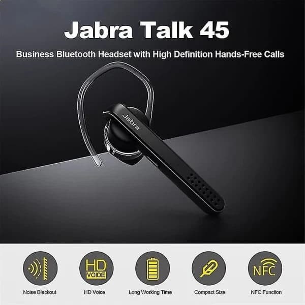 Til Stealth Talk 45 Bluetooth Håndfrit Headset - Sølv