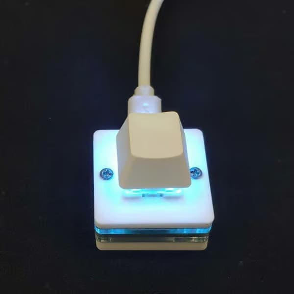 USB Mini-tangentbord med 1 knapp, programmerbart mekaniskt RGB-gamingtangentbord