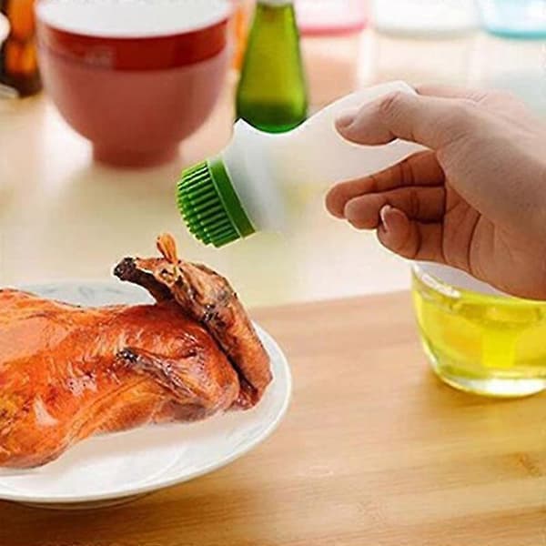 Grill Silikone Oliebørste Flaske Køkken Bageudstyr