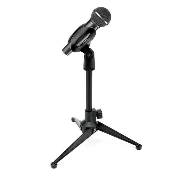 Bordmikrofonstativ Tripod 18-25cm - Sammenleggbart - Kompatibelt med de fleste mikrofoner