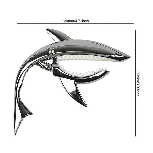 Zinklegering Gitarr Pitch Clip Akustisk Gitarr Elgitarr Pitch Clip Musikinstrument Tillbehör--Ljust silver