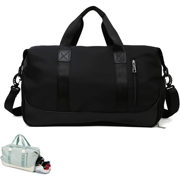 1pcs Gym Sports Bag Duffle Bag with Shoes Compartment, Waterproof Travel Duffel Bags