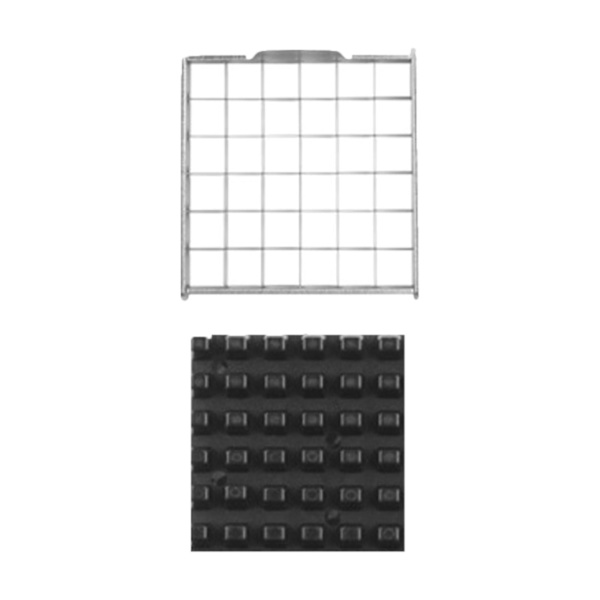 Ranskalaisten perunoiden leikkurin terän osat Perunaleikkurin terä kurkuille jamssille porkkanoille 36 reikää 36 Holes 7.5cmx7.5cm