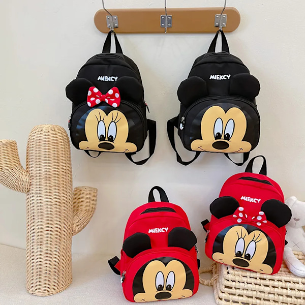 Liten Ryggsäck för Pojkar och Flickor, Reseaxelväska, Messenger-ryggsäck i Nylon med Dragkedja, Unisex-stil A