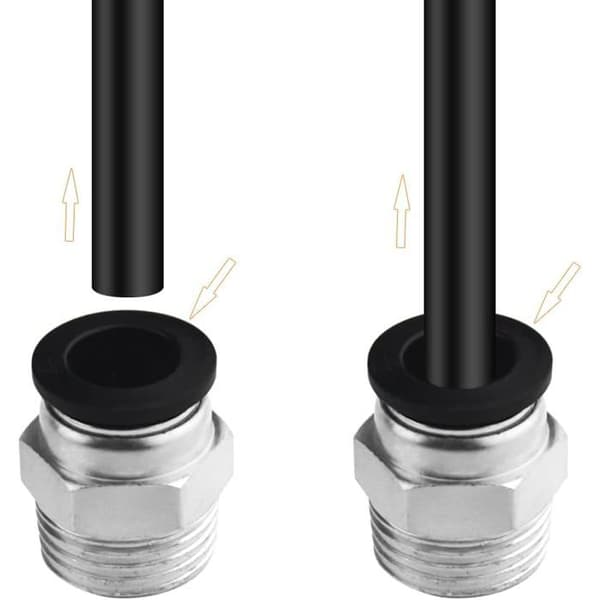10-pak 1/2 NPT han 12 mm Push-to-Connect pneumatisk fitting PC12-N4 luftfitting til industriel kompressor
