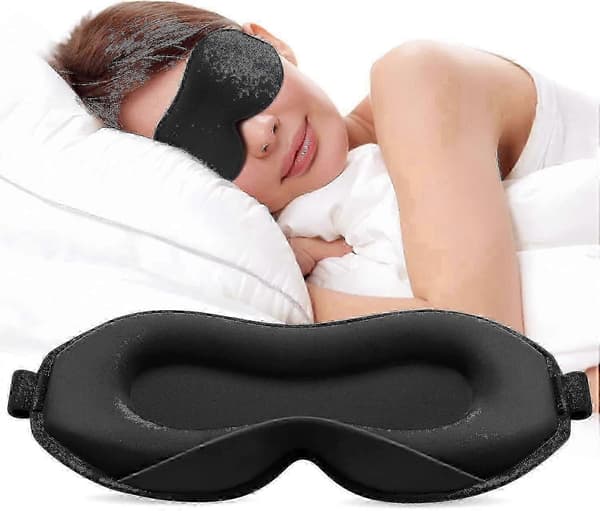 Uppgraderad sömnmask, perfekt sovmask för sidosovare