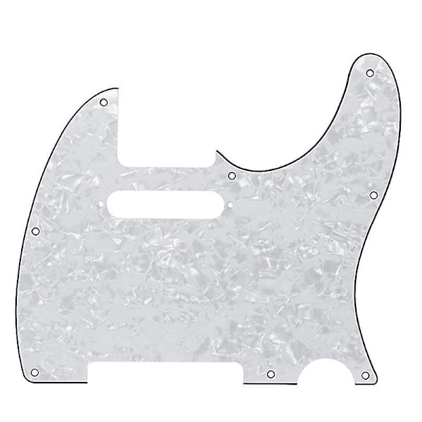 Elektrisk Guitar Pickguard Scratch Plate - tl Guitar Scratch Plate Guitar Dele White pearl