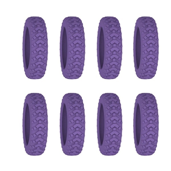 8 stk./sæt Rejsebagage Hjulbeskyttere Kuffert Hjul Dæksel purple