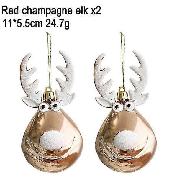 Julgranskulor, älgdesign, hängande kulor, fest