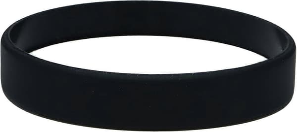 Silikone Armbånd Pakke Med 10 Ungdomsstørrelser (Sort)