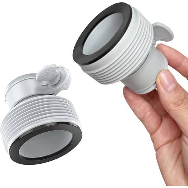 Sæt med 2 slangekonverteringsadaptere til filterpumper og saltvandssystemer, 3,2 cm til 3,8 cm adaptertype