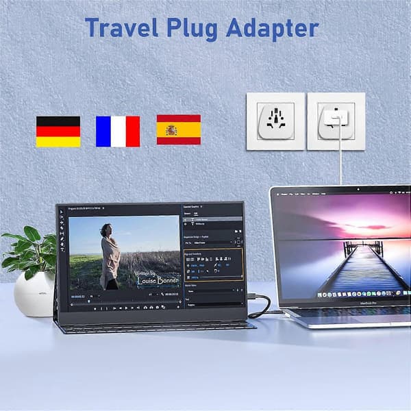 Universal Reseadapter, Reseadapter, Universal Reseadapter, Universal Reseadapter för UK/US/CA/AU till FR