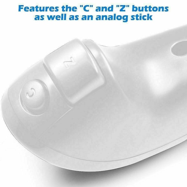 CBS indbygget Motion Plus trådløs fjernbetjening spilcontroller fjernbetjening joystick (komplet sæt af sort og hvid)