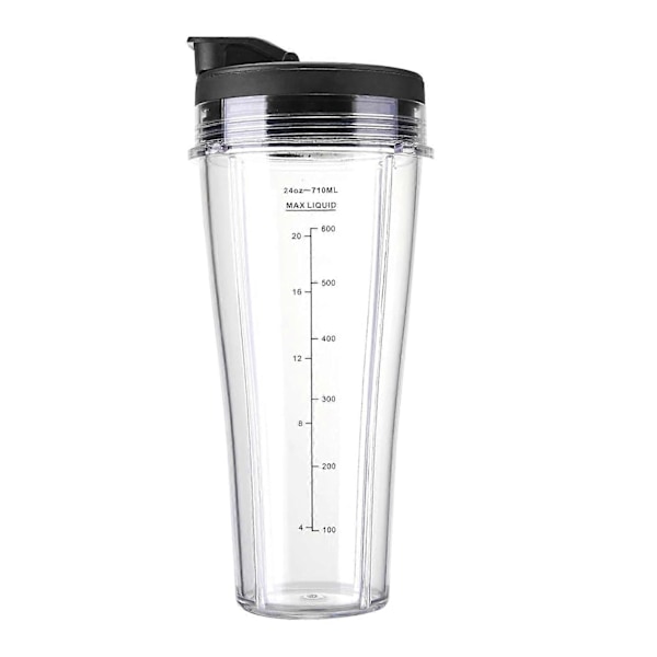 Reservedele til Ninja blender SS101 24 Oz blandekop med lækagesikre låg Tyndt bunddesign BPA-fri blandekop til SS100 SS101 SS300 SS351 SS4