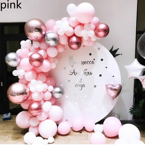 104st Balloon Arch Kit Party Ballong ROSA rosa pink