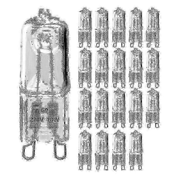 G9 Halogenlampor 20W Dimbar Transparent 20st
