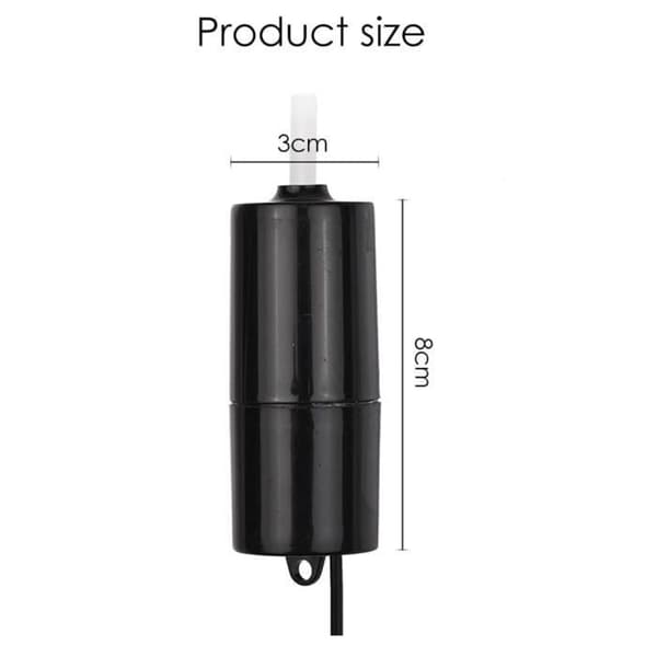 Akvarie-luftpump, akvarie-syrepump, akvarie-luftpump-kit med luftsten och silikonslang, för