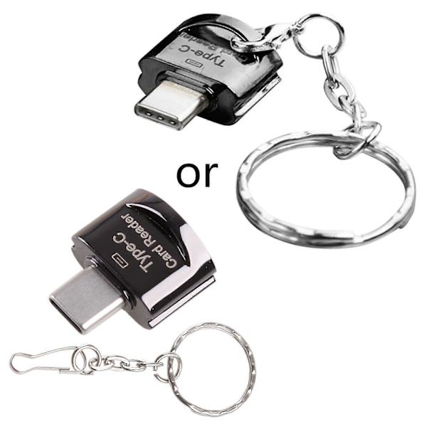 USB 2.0 Typ C Kortläsare för SD, Micro-SD PC Smartphones med OTG Funktion