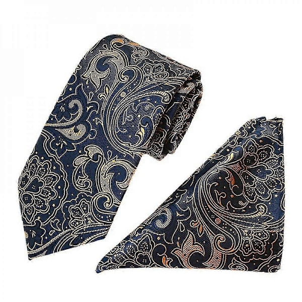 Herrslipsar Set Om 3 Paisley Randiga Slipsar Kostym Bröllopspresent ZWF fuchsia
