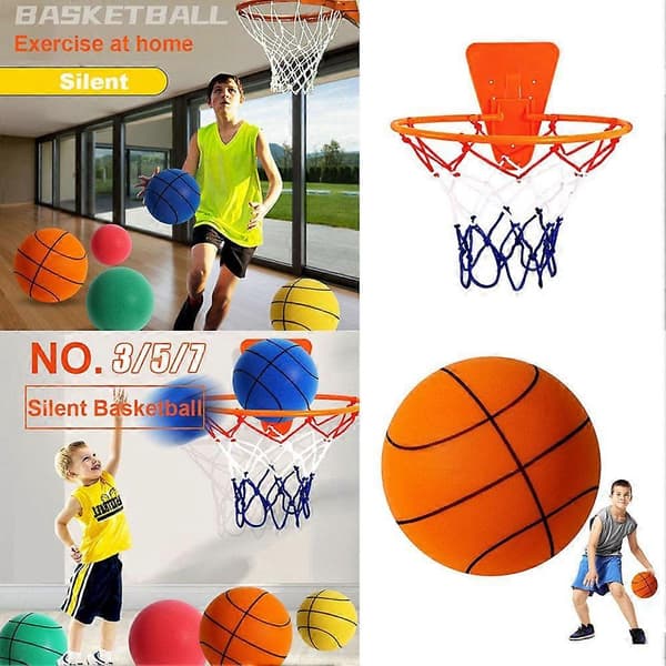 Studs B studsande tyst basketbollställ väggmonterat studsande boll inomhus tyst