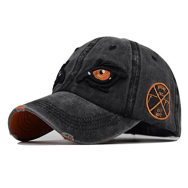 Kirjailtu baseball-lippis black adjustable
