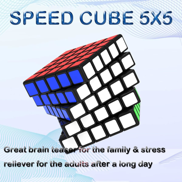 5 x 5 x 5 speed kube, original full størrelse 62 mm magisk kube puslespill t