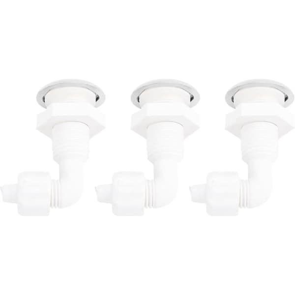Set med 3 vridbara luftstrålar, robust PVC-luftbubbelmassagemunstycke för simbassäng