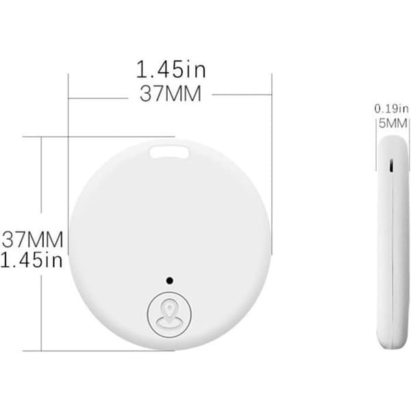 Pakke med 5 små GPS-trackere, kompatibel med iOS/Android, bærbar anti-tab Bluetooth-objekttracker