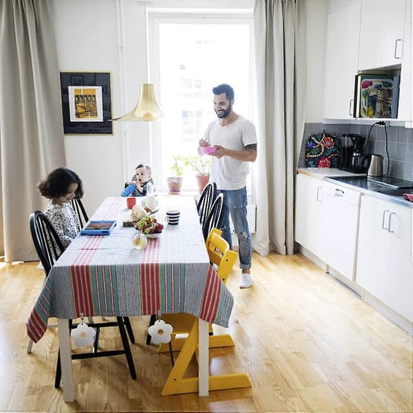 8 sett dukvekter, dukklips i rustfritt stål, dukklips
